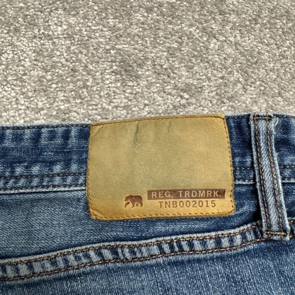 The Normal Brand Slim Straight Denim Jeans Men 32 Blue Medium Wash Cotton Casual